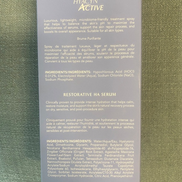 Hydrinity Restorative Kit HYACYN ACTIVE HA Hyaluronic Acid SERUM full size - Picture 2 of 3